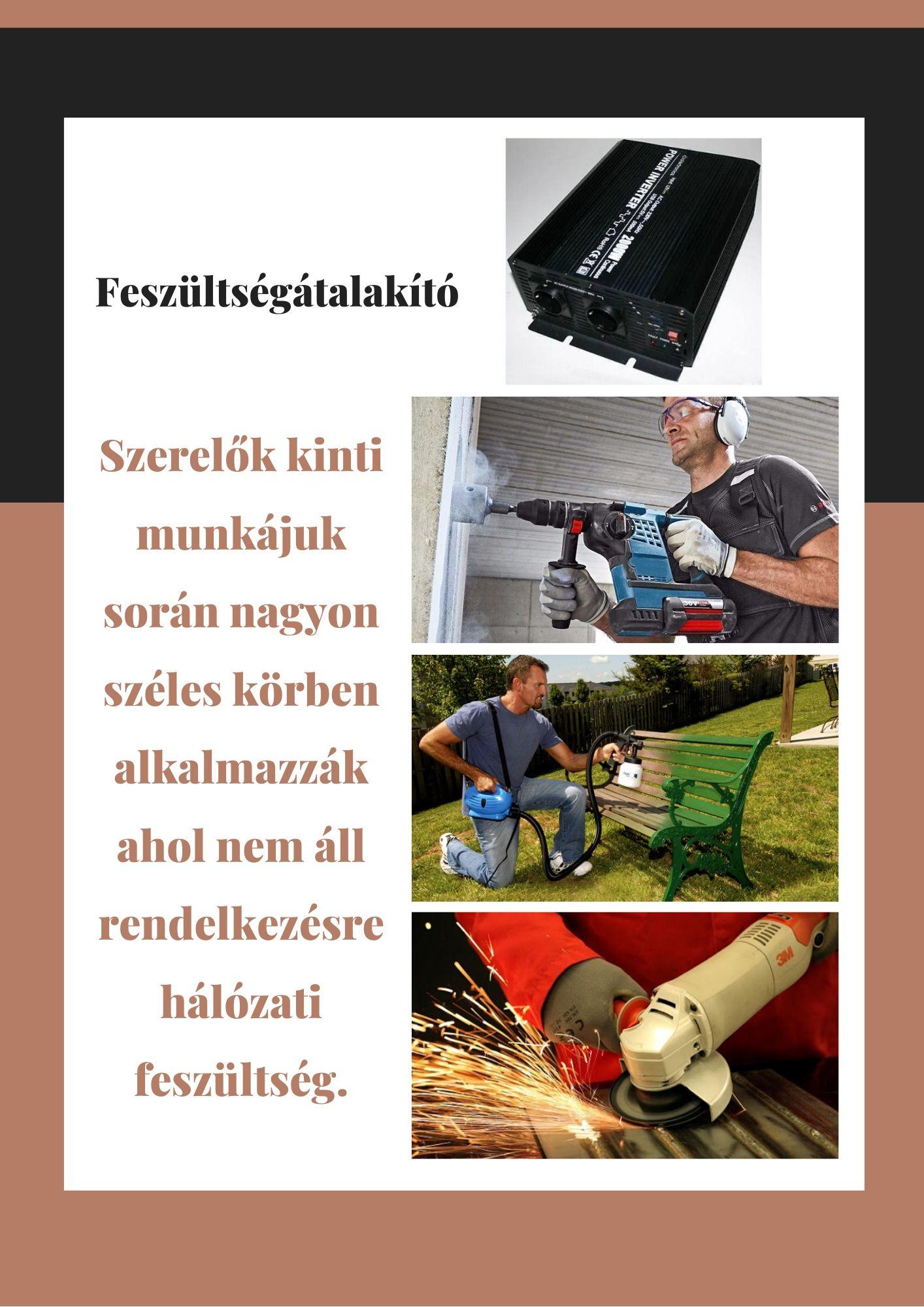 feszültség átalakító inverter 12v-230v