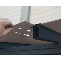 Palram Capri 4200 alumínium pergola - 3x4,25 antracit