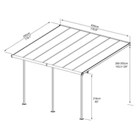 Palram SIERRA 4200 alumínium pergola - 3x4,25 antracit