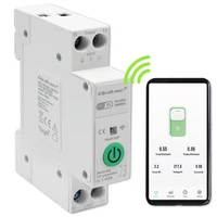 Qoltec Wi-Fi DIN sínre szerelhető okos relé 63A árammérővel. TUYA / Smart Life okos relé