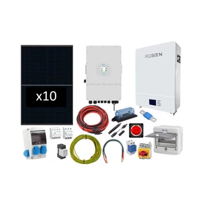 Szigetüzemű napelem rendszer komplett szett, 6kW-os Deye hybrid inverterrel - 3fázis