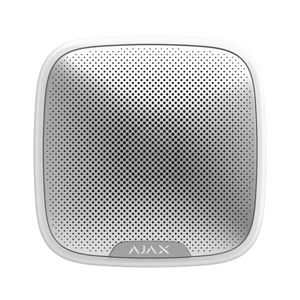 AJAX StreetSiren - Vezeték nélküli kültéri hang- és fényjelző - Fehér