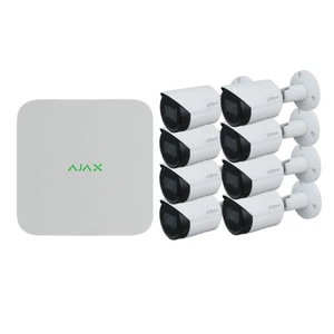 AJAX NVR WH - 16 Csatornás hálózati rögzítő - Fehér +8db Dahua 2Mpx-es IP kamera