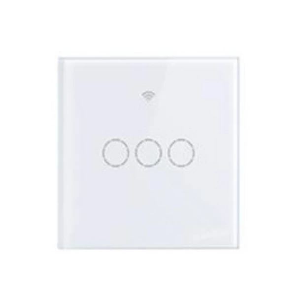WiFi+RF, távvezérelhető, érintős okos 3 áramkörös csillárkapcsoló