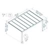 Kép 2/4 - Palram Stockholm alumínium pergola - 3,4x5,2 antracit