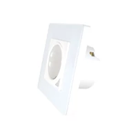 Kép 2/3 - SmartWise S1W WiFi-s okos konnektor aljzat, fehér üveg előlapos kerettel