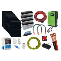 Kép 1/11 - Szigetüzemű napelem rendszer komplett szett 10x415W napelem panel