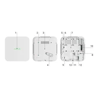 AJAX NVR WH - 16 Csatornás hálózati rögzítő - Fehér +8db Dahua 2Mpx-es IP kamera
