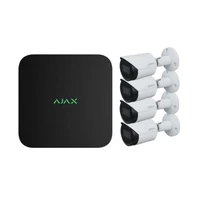 Kép 1/5 - AJAX NVR BL - 8 Csatornás hálózati rögzítő - Fekete +4 db Dahua 2Mpx-es IP kamera