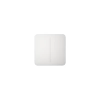 Kép 1/2 - Ajax LightSwitch SoloButton (2-gang) - Kettes gomb - Fehér