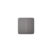 Kép 1/2 - Ajax LightSwitch SoloButton (2-gang) - Kettes gomb - Szürke