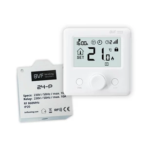 Infrapanel termosztát fehér
