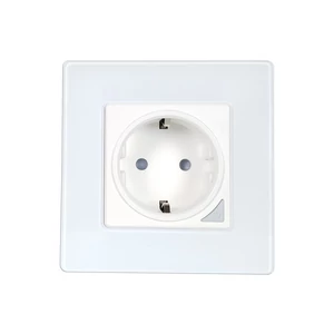 SmartWise S1W WiFi-s okos konnektor aljzat, fehér üveg előlapos kerettel