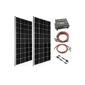 Szigetüzemű napelem rendszer 2x170w napelem + 30A töltésvezérlő