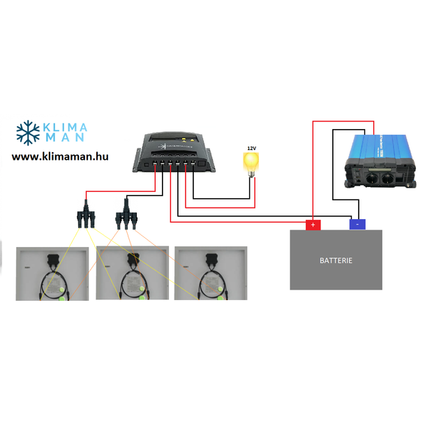 szinuszos inverter kapcsolási rajz