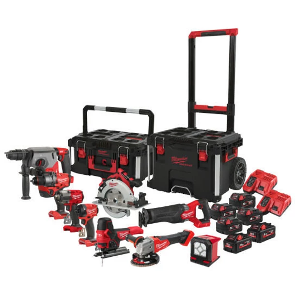 Milwaukee M18 FPP9A-555T akkus erőcsomag PACKOUT tárolókban