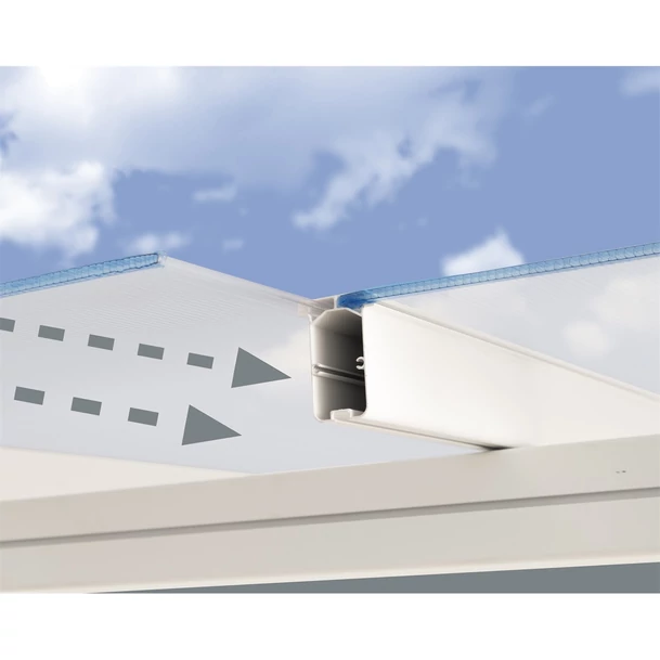 Palram Sierra 5400 alumínium pergola - 3x5,46 fehér