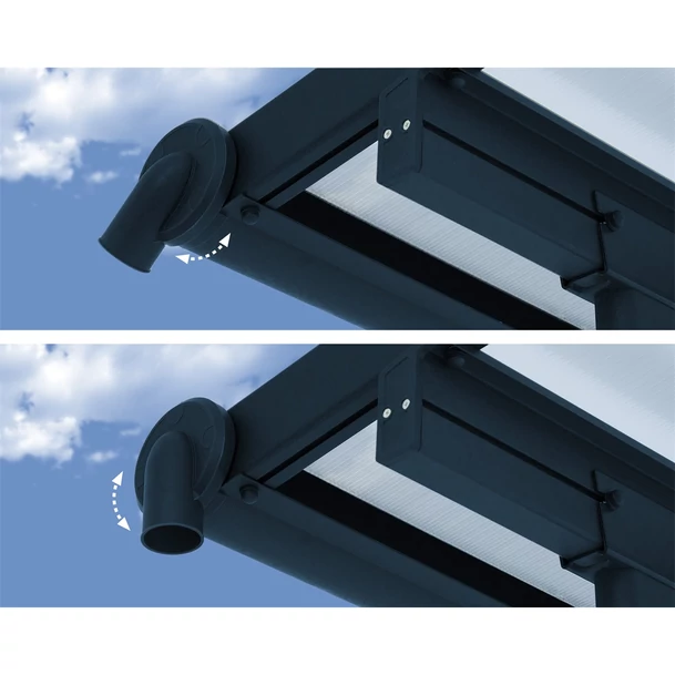 Palram Sierra 5400 alumínium pergola - 3x5,46 antracit
