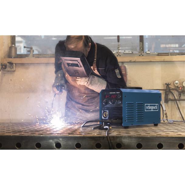 SCHEPPACH WSE5000 MULTI - TÖBBFUNKCIÓS HEGESZTŐGÉP MMA/MIG/TIG