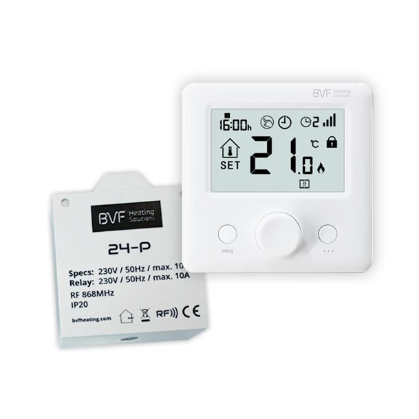 Infrapanel termosztát fehér