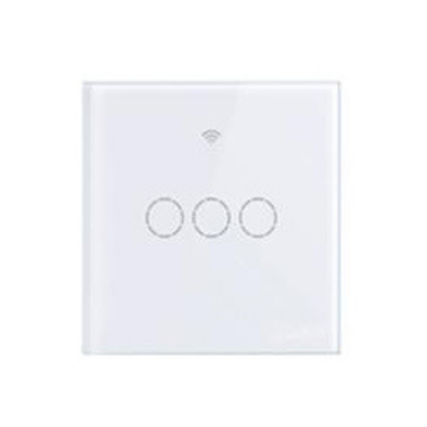 WiFi+RF, távvezérelhető, érintős okos 3 áramkörös csillárkapcsoló