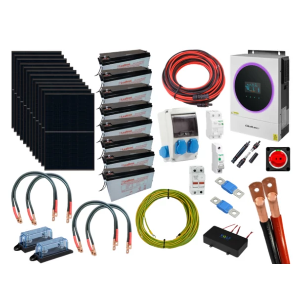 Szigetüzemű napelem rendszer komplett szett 12x420W napelem panel