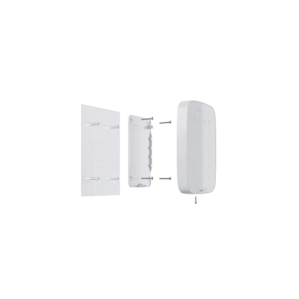 AJAX Keypad Plus - Vezeték nélküli érintés vezérelt kezelő panel, RFID olvasóval - Fehér