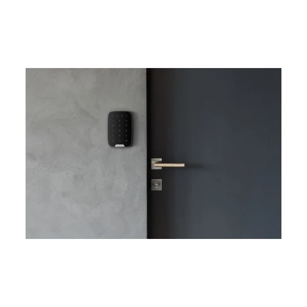 AJAX Keypad - Vezeték nélküli érintés vezérelt kezelő panel, LED visszajelzés - Fekete