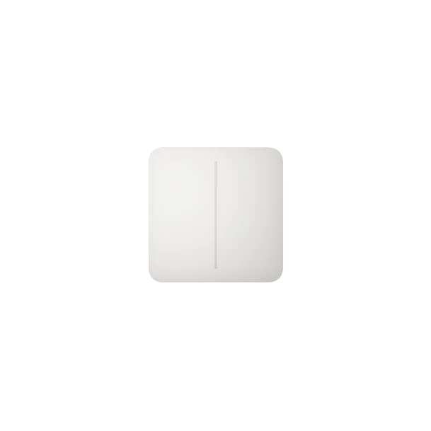 Ajax LightSwitch SoloButton (2-gang) - Kettes gomb - Fehér