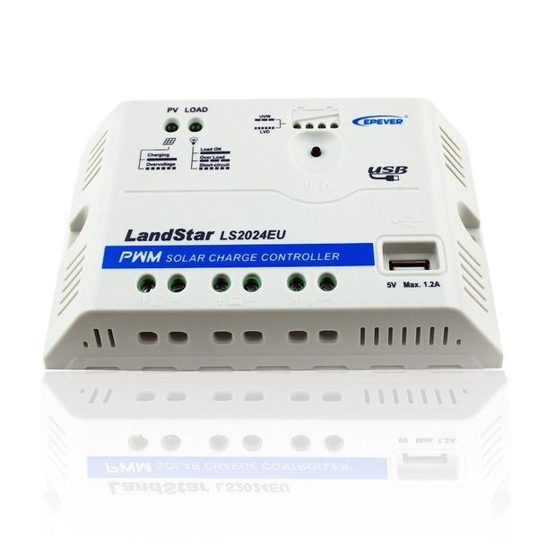 EPEVER NAPELEM PWM TÖLTÉSVEZÉRLŐ LS2024EU 20A / 12V / 24V