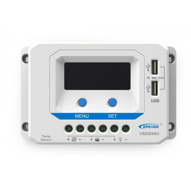 EPEVER NAPELEM PWM TÖLTÉSVEZÉRLŐ VS2024AU 20A / 12V / 24V